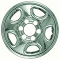 Lastplay 16 in. Hub Cap Wheel Skin for Chevrolet - Astro - Silverado - Tahoe - Single - Chrome LA3559619